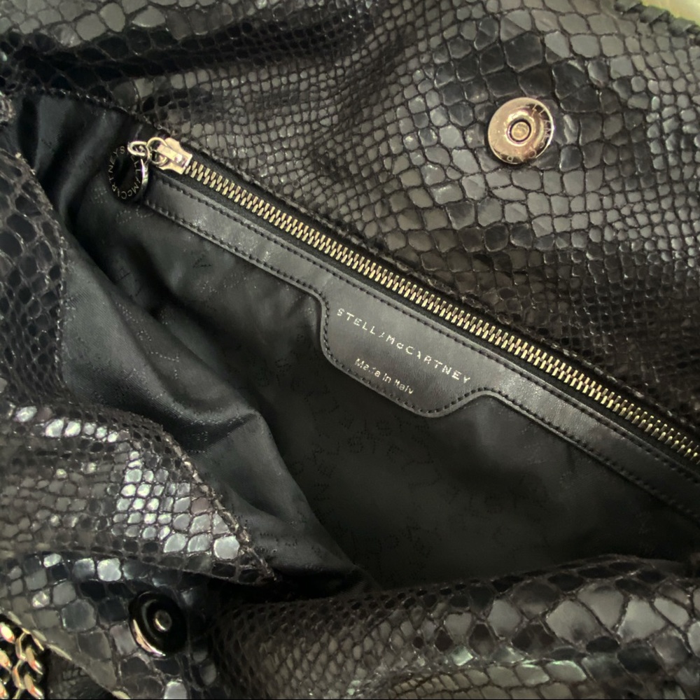 Authentic Stella Mccartney Python Print Chain Fal… - image 4
